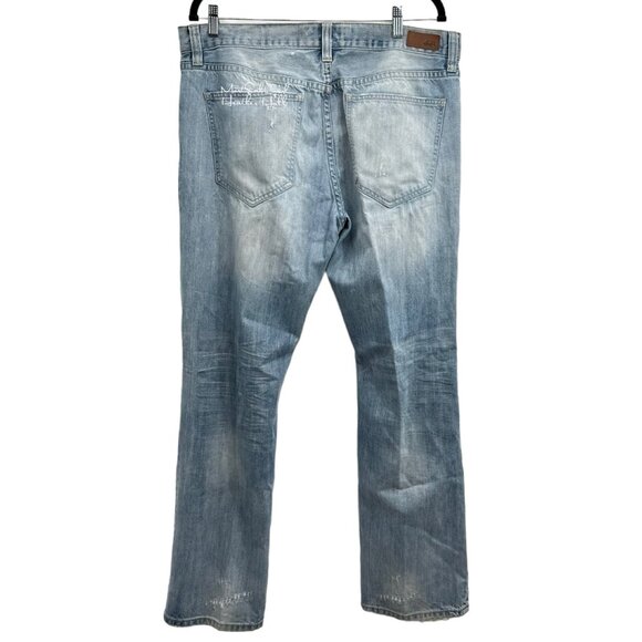 Ecko Unltd. 714 Straight Fit Ripped Distressed Jeans Size 36/32 - Picture 4 of 7